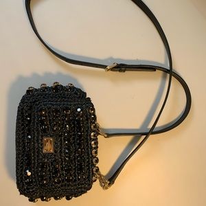 Dolce&Gabbana Crystal Embellished Crochet Mini Bag